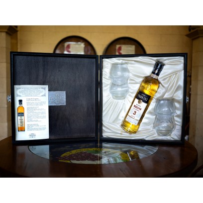 Riserva del Piemonte Grappa 3 Edition Luigi Francoli - Cofanetto con 4 bicchieri