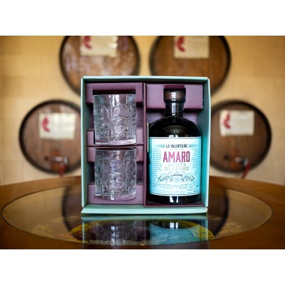 Dente di Leone Amaro La Valtodaine - confezione con 2 Bicchieri